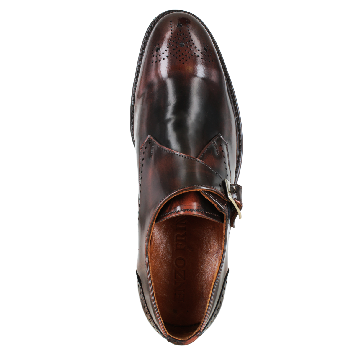 Zapato 717 Caballero Camaleón Café Suela Cuero