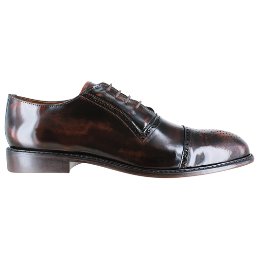 Zapato 705 Caballero Camaleón Café Suela Cuero