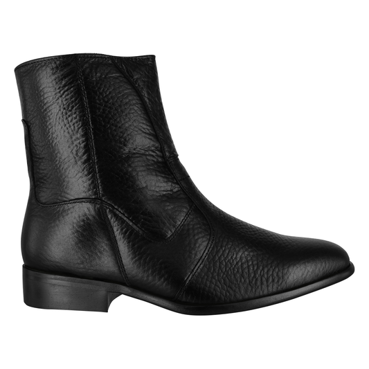 Bota caballero, Bota suela cuero, Ligero, Bota con cierre, Bota piel, Venado, Cómoda, Urbana, Suave, Casual, Hombre, Bota vestir, Acabado a mano, Forro res