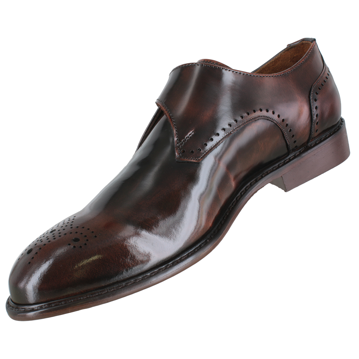 Zapato 717 Caballero Camaleón Café Suela Cuero