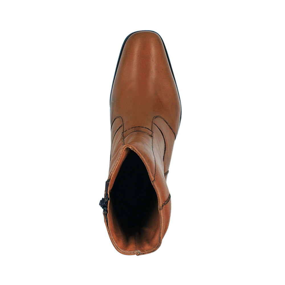 Bota caballero, Bota suela cuero, Ligero, Bota con cierre, Bota piel, Mestizo Liso, Cómoda, Urbana, Suave, Casual, Hombre, Bota vestir, Acabado a mano, Forro res