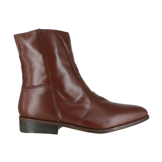 Bota caballero, Bota suela cuero, Ligero, Bota con cierre, Bota piel, Mestizo Liso, Cómoda, Urbana, Suave, Casual, Hombre, Bota vestir, Acabado a mano, Forro res