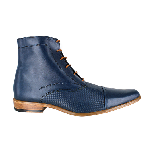 Bota caballero, Bota suela cuero natural, Ligera, Derby, Bota con agujeta, Bota piel, Ternera, Cómoda, Urbana, Suave, Casual, Hombre, Derby clásico, Bota Cap Toe, Bota vestir, Acabado a mano, Forro res