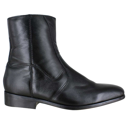 Bota caballero, Bota suela cuero, Ligero, Bota con cierre, Bota piel, Mestizo Liso, Cómoda, Urbana, Suave, Casual, Hombre, Bota vestir, Acabado a mano, Forro res