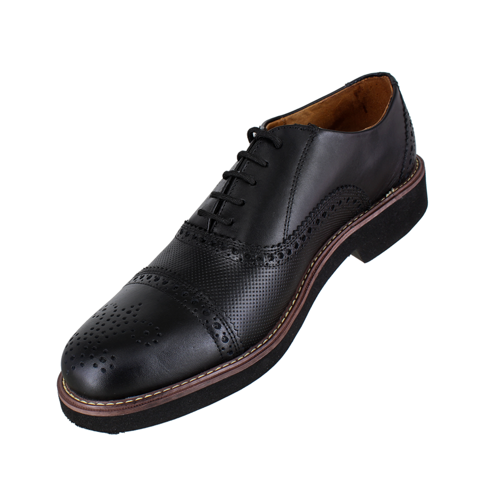 Zapato caballero, Zapatos suela EVA, Ligero, Oxford, Zapato con agujeta, Zapato piel, Ternera, Cómodo, Urbano, Suave, Casual, Hombre, Oxford clásico, Zapato Cap Toe, Zapato vestir, Acabado a mano, Forro res
