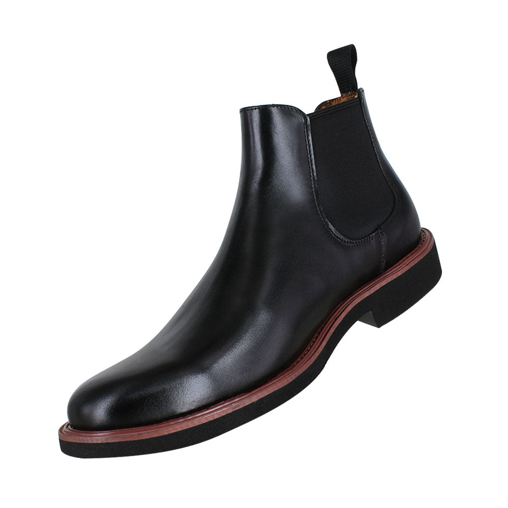 Bota caballero, Bota suela EVA, Ligero, Bota Chelsea, Bota sin agujeta, Bota piel, Ternera, Cómodo, Urbano, Suave, Casual, Hombre, Bota vestir, Acabado a mano, Forro res