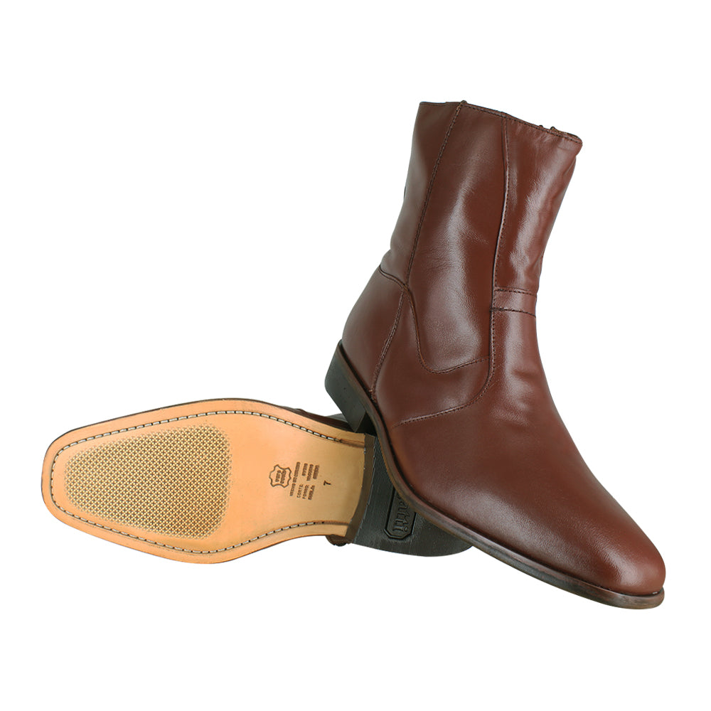 Bota caballero, Bota suela cuero, Ligero, Bota con cierre, Bota piel, Mestizo Liso, Cómoda, Urbana, Suave, Casual, Hombre, Bota vestir, Acabado a mano, Forro res