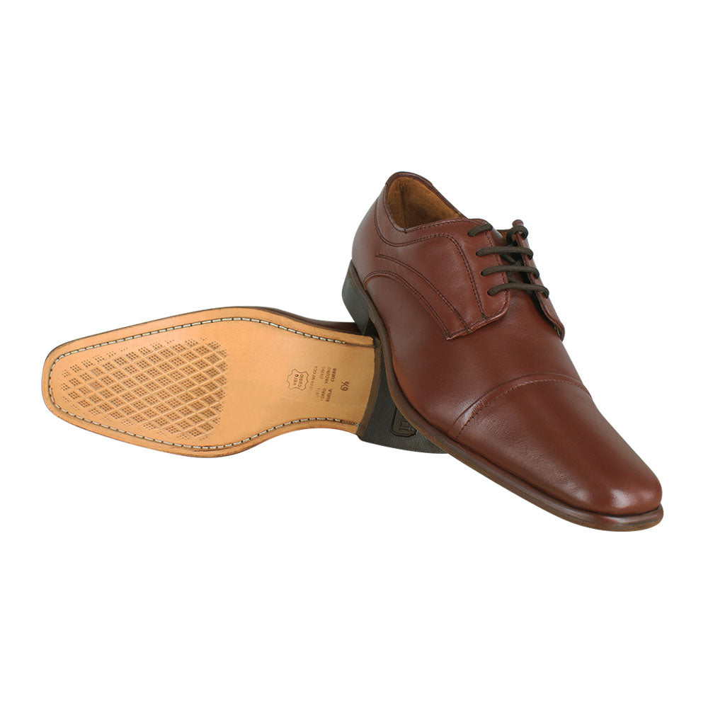 Zapato caballero, Zapatos suela cuero, Ligero, Derby, Zapato con agujeta, Zapato piel, Mestizo Liso, Cómodo, Suave, Casual, Hombre, Derby clásico, Zapato Cap Toe, Zapato vestir, Acabado a mano, Forro res