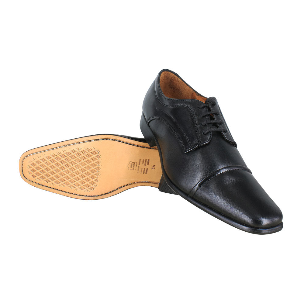 Zapato caballero, Zapatos suela cuero, Ligero, Derby, Zapato con agujeta, Zapato piel, Mestizo Liso, Cómodo, Suave, Casual, Hombre, Derby clásico, Zapato Cap Toe, Zapato vestir, Acabado a mano, Forro res