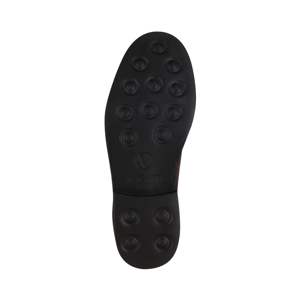Zapato 8015-1 Caballero Ternera Café Suela EVA Tachos