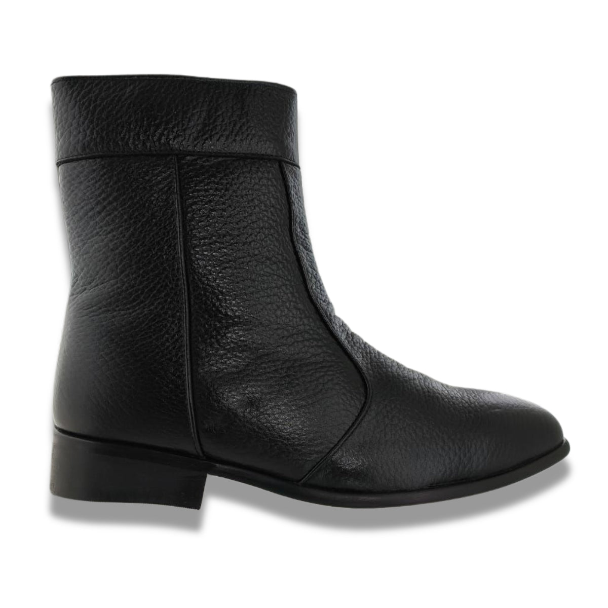 Bota 5720 Caballero Venado Negro Suela Cuero Natural