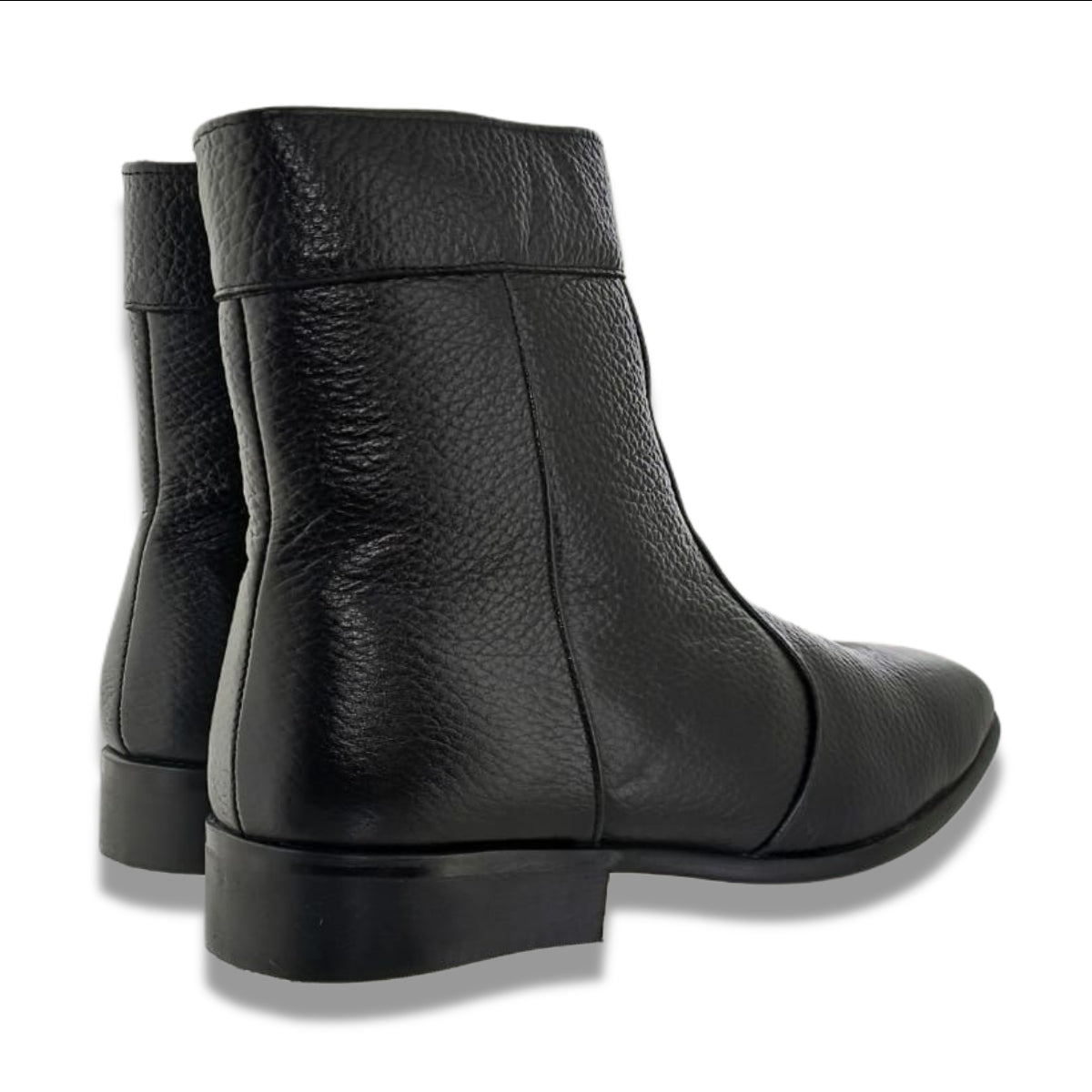 Bota 5720 Caballero Venado Negro Suela Cuero Natural
