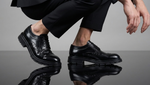 Zapato 1331 Caballero Camaleón Negro Lagarto Negro Suela EVA Roma