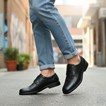 Zapato 1652 Caballero Mestizo Grabado Negro Suela PU