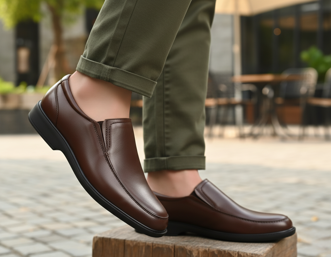 Zapato 1655 Caballero Mestizo Liso Tabaco Suela PU
