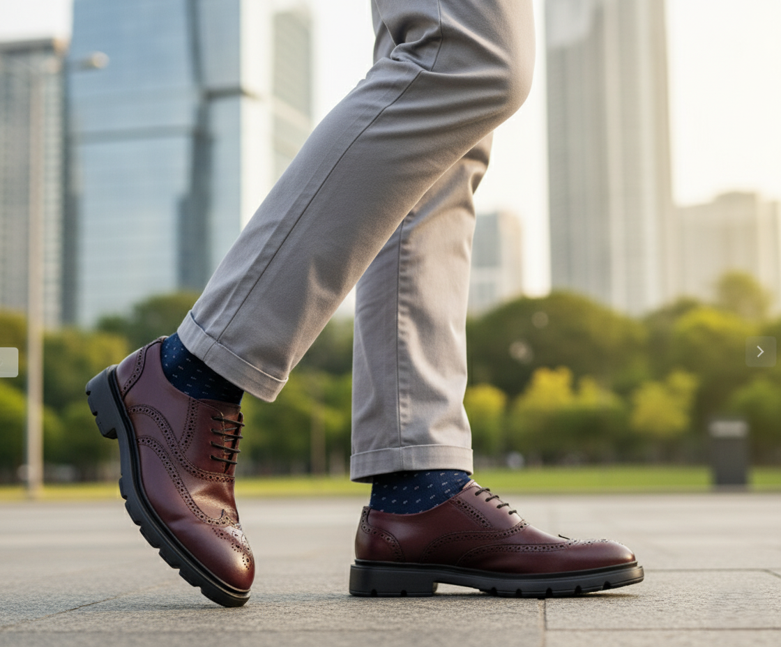 Zapato 1310 Caballero Ternera Vino Suela EVA Roma