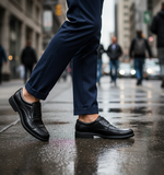 Zapato 1653 Caballero Mestizo Liso Negro Suela PU