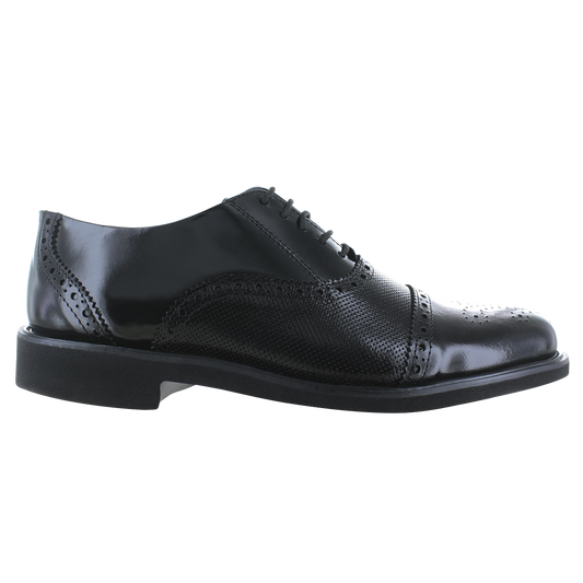 Zapato 8014-1 Caballero Camaleón Negro Suela EVA Tachos