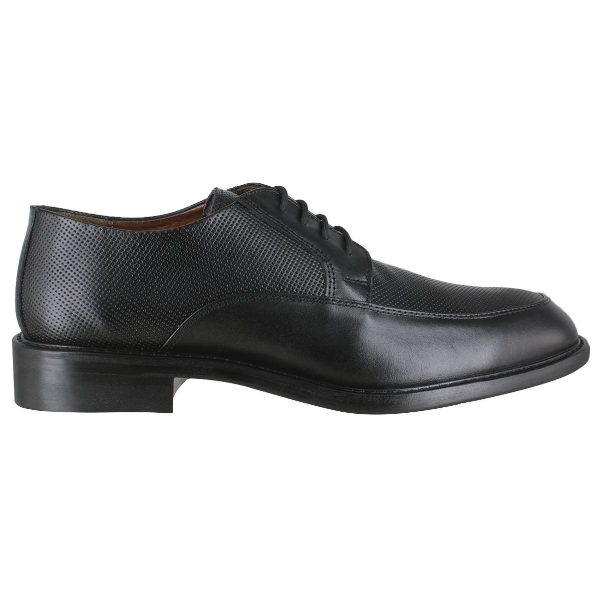 Zapato 1303-1 Caballero Ternera Negro Suela Cuero Injerto