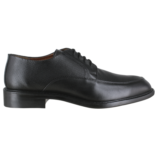 Zapato 1303-1 Caballero Ternera Negro Suela Cuero Injerto