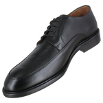 Zapato 1303-1 Caballero Ternera Negro Suela Cuero Injerto