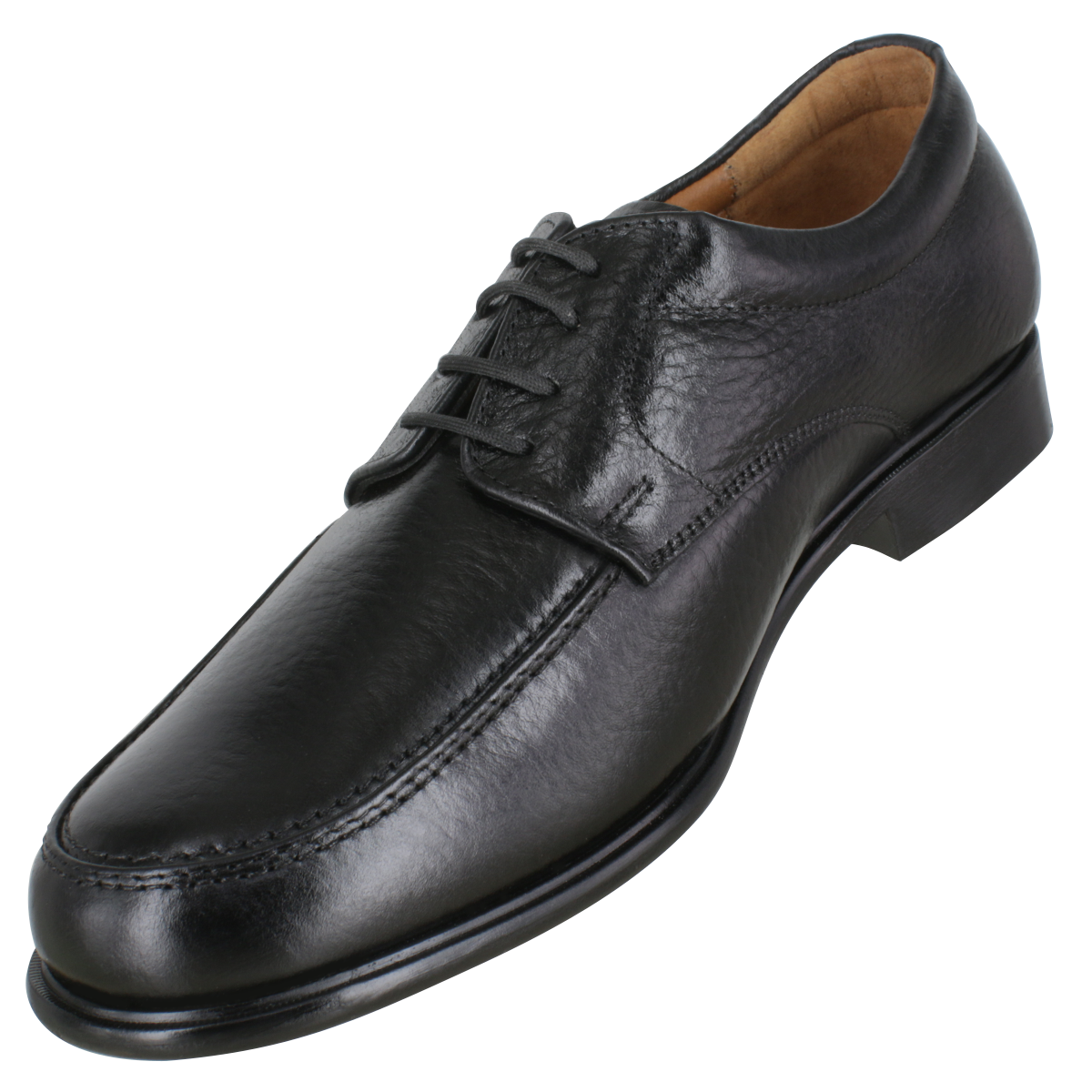 Zapato 1653 Venado Negro Suela Cuero Natural