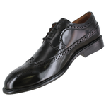 Zapato 701 Camaleón Negro Suela Cuero