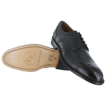 Zapato 702-1 Ternera Negro Suela Cuero