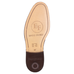 Zapato 702-1 Caballero Ternera Tabaco Suela Cuero