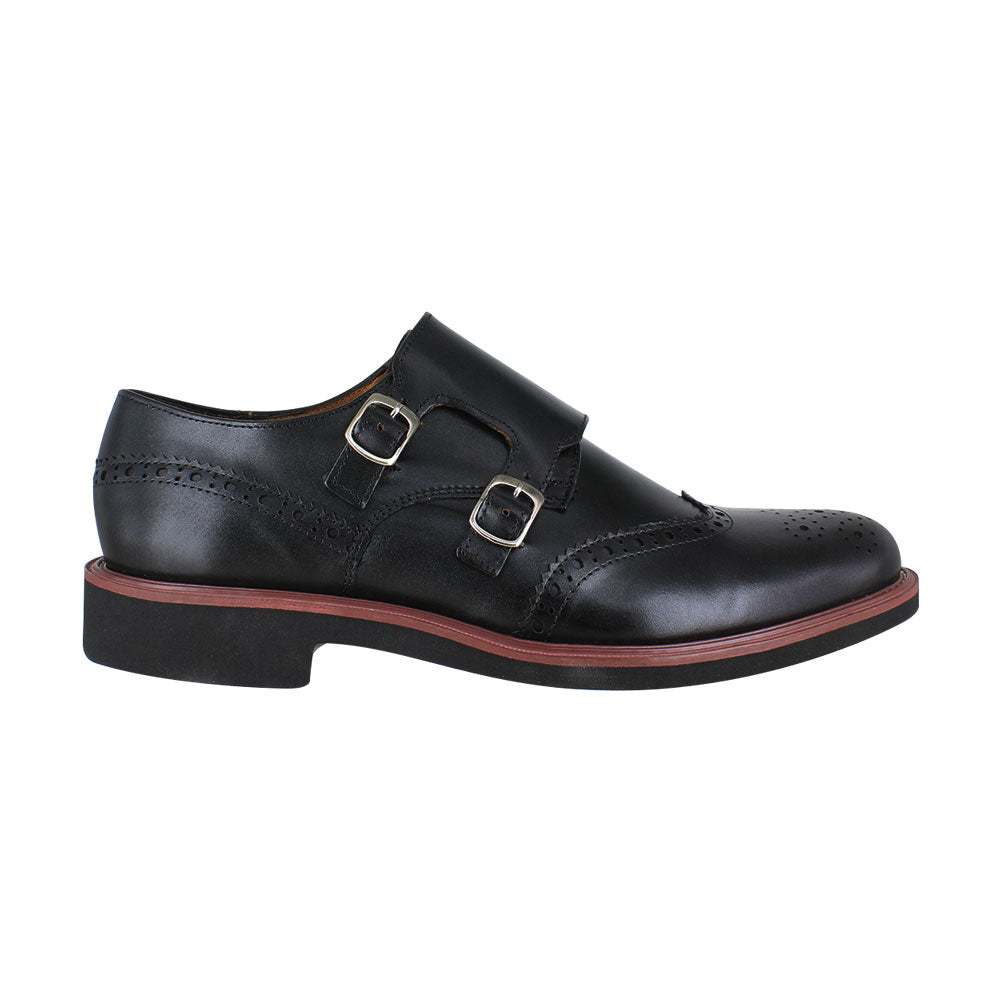 Zapato caballero, Zapatos suela EVA, Ligero, Monk, Zapato piel, Ternera, Cómodo, Urbano, Suave, Casual, Hombre, Zapato corte de ala, Zapato vestir, Acabado a mano, Forro res